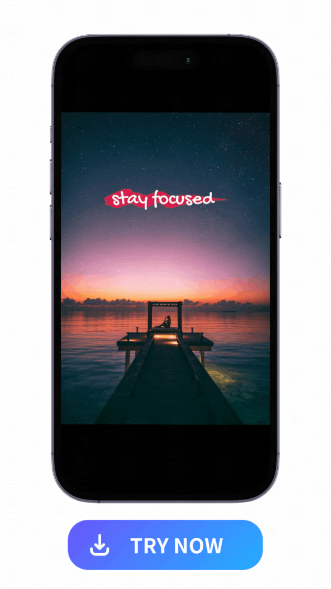 WhatsApp status idea of inspirational quotes made with PhotoDirector